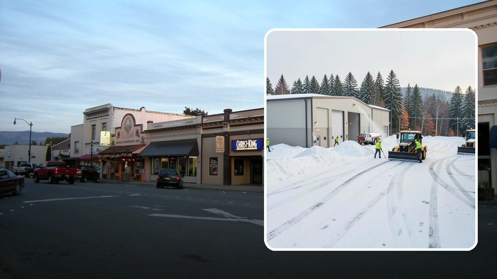 Warehouse Parking Lot Snow Removal in Burlington, Skagit County, WA - We clear warehouse lots, dock aprons, and truck lanes so Western Washington freight keeps flowing in winter.