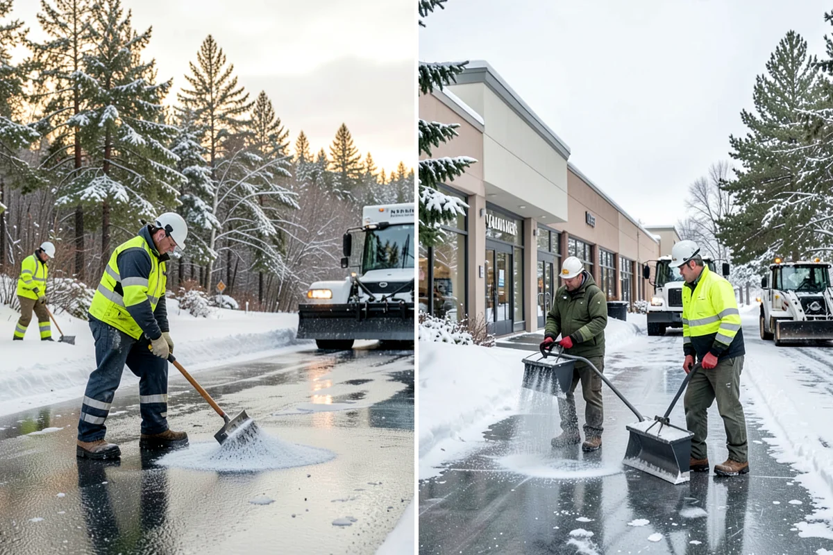 Warehouse Parking Lot Snow Removal in Clyde Hill, King County, WA - Map trailer staging, dock aprons, and driver parking with the site