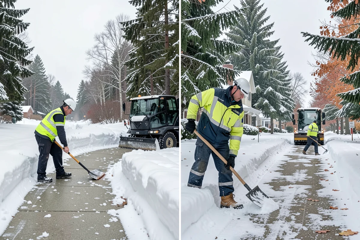 Warehouse Parking Lot Snow Removal in Concrete, Skagit County, WA - Map trailer staging, dock aprons, and driver parking with the site