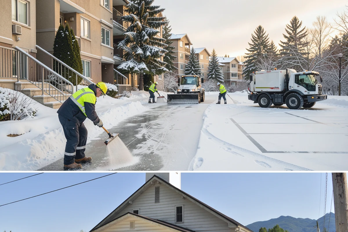 Warehouse Parking Lot Snow Removal in Concrete, Skagit County, WA - Warehouse lots across Western Washington face peak snow disruption from December through February, when cold nights threaten...
