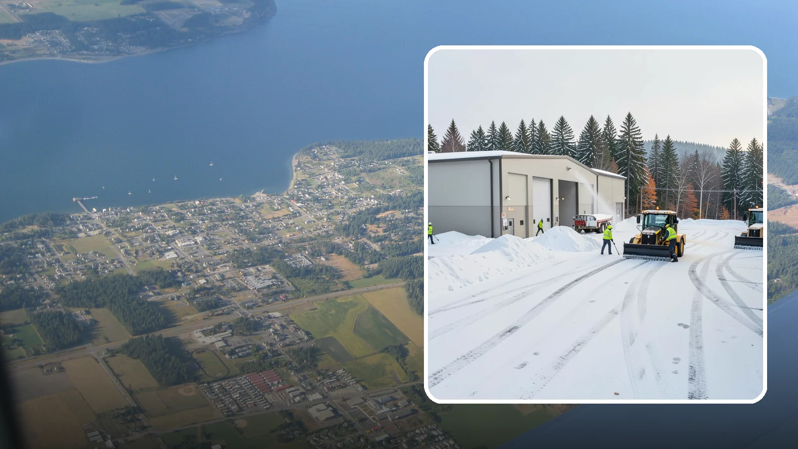 Warehouse Parking Lot Snow Removal in Coupeville, Island County, WA - We clear warehouse lots, dock aprons, and truck lanes so Western Washington freight keeps flowing in winter.