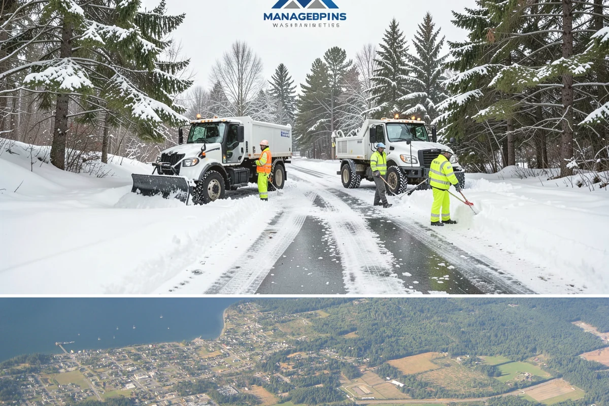 Warehouse Parking Lot Snow Removal in Coupeville, Island County, WA - Warehouse lots across Western Washington face peak snow disruption from December through February, when cold nights threaten...