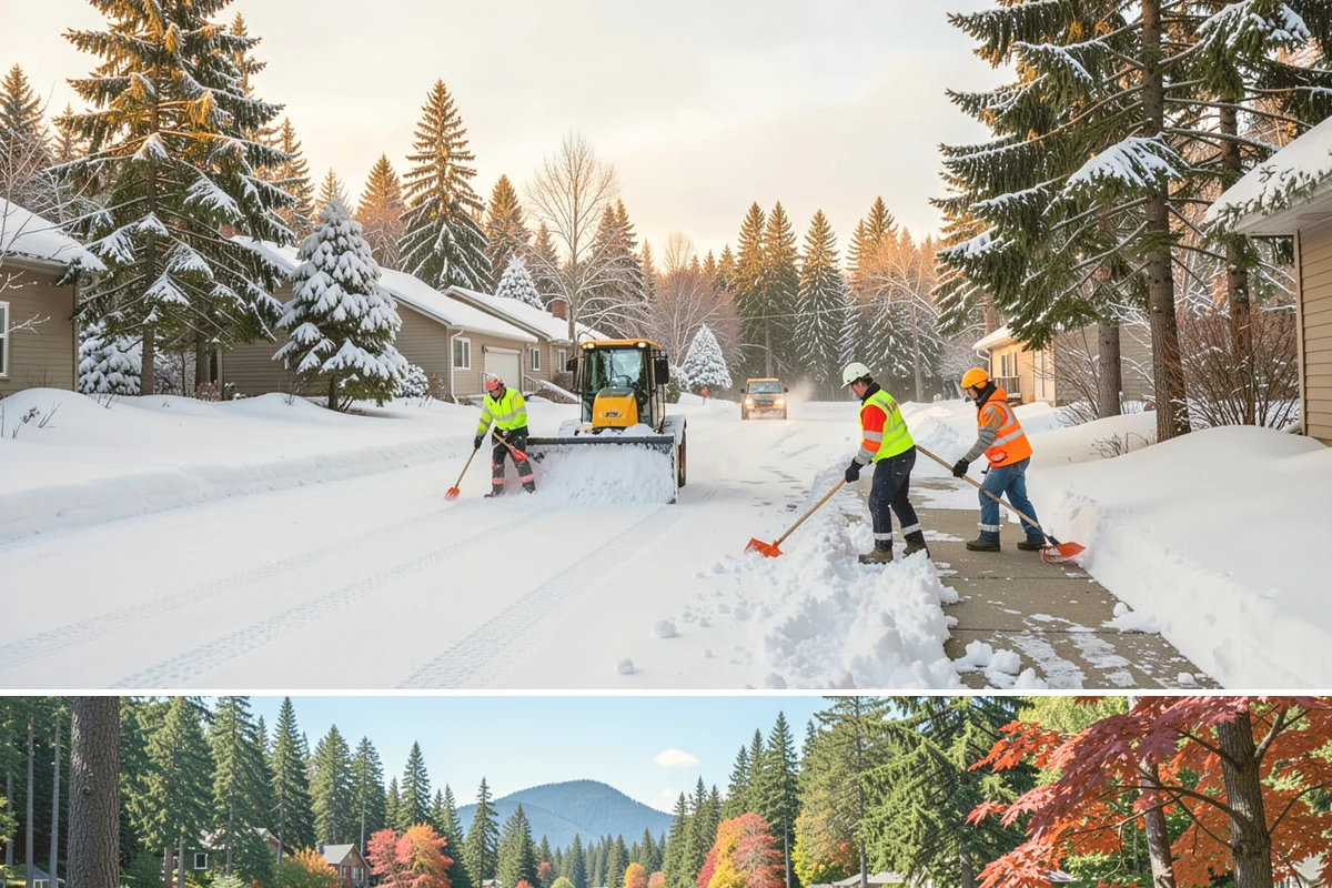 Warehouse Parking Lot Snow Removal in Covington, King County, WA - Warehouse lots across Western Washington face peak snow disruption from December through February, when cold nights threaten...