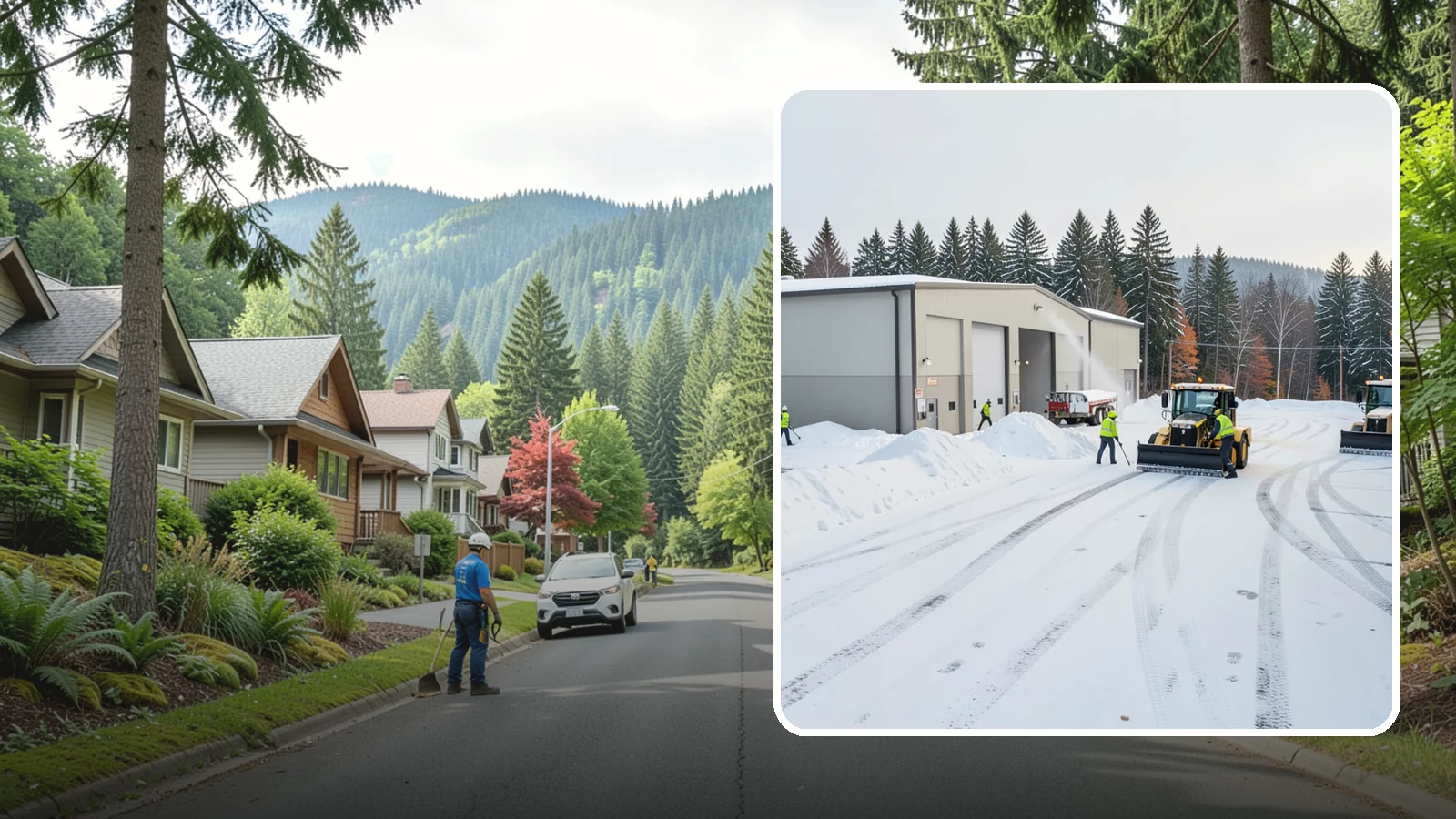 Warehouse Parking Lot Snow Removal in Darrington, Snohomish County, WA - We clear warehouse lots, dock aprons, and truck lanes so Western Washington freight keeps flowing in winter.