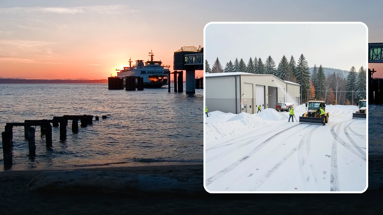 Warehouse Parking Lot Snow Removal in Edmonds, Snohomish County, WA - We clear warehouse lots, dock aprons, and truck lanes so Western Washington freight keeps flowing in winter.
