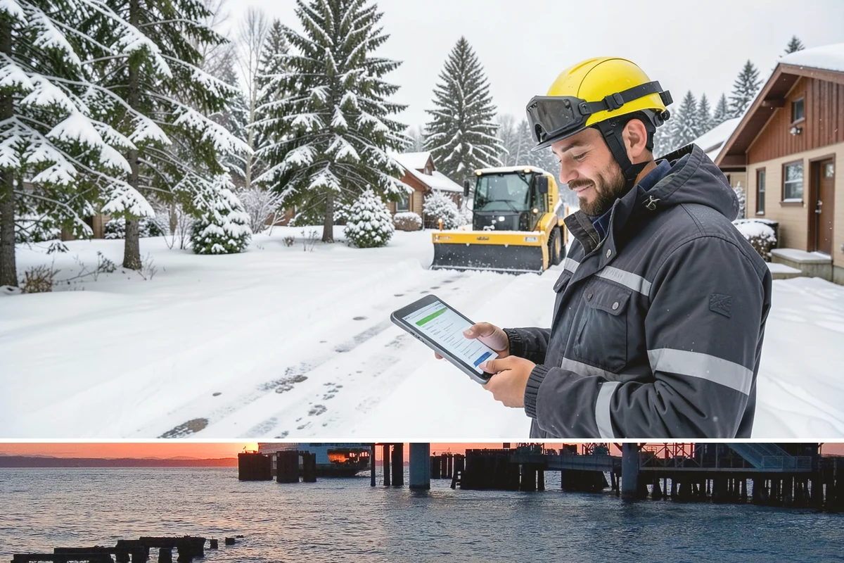Warehouse Parking Lot Snow Removal in Edmonds, Snohomish County, WA - Warehouse lots across Western Washington face peak snow disruption from December through February, when cold nights threaten...