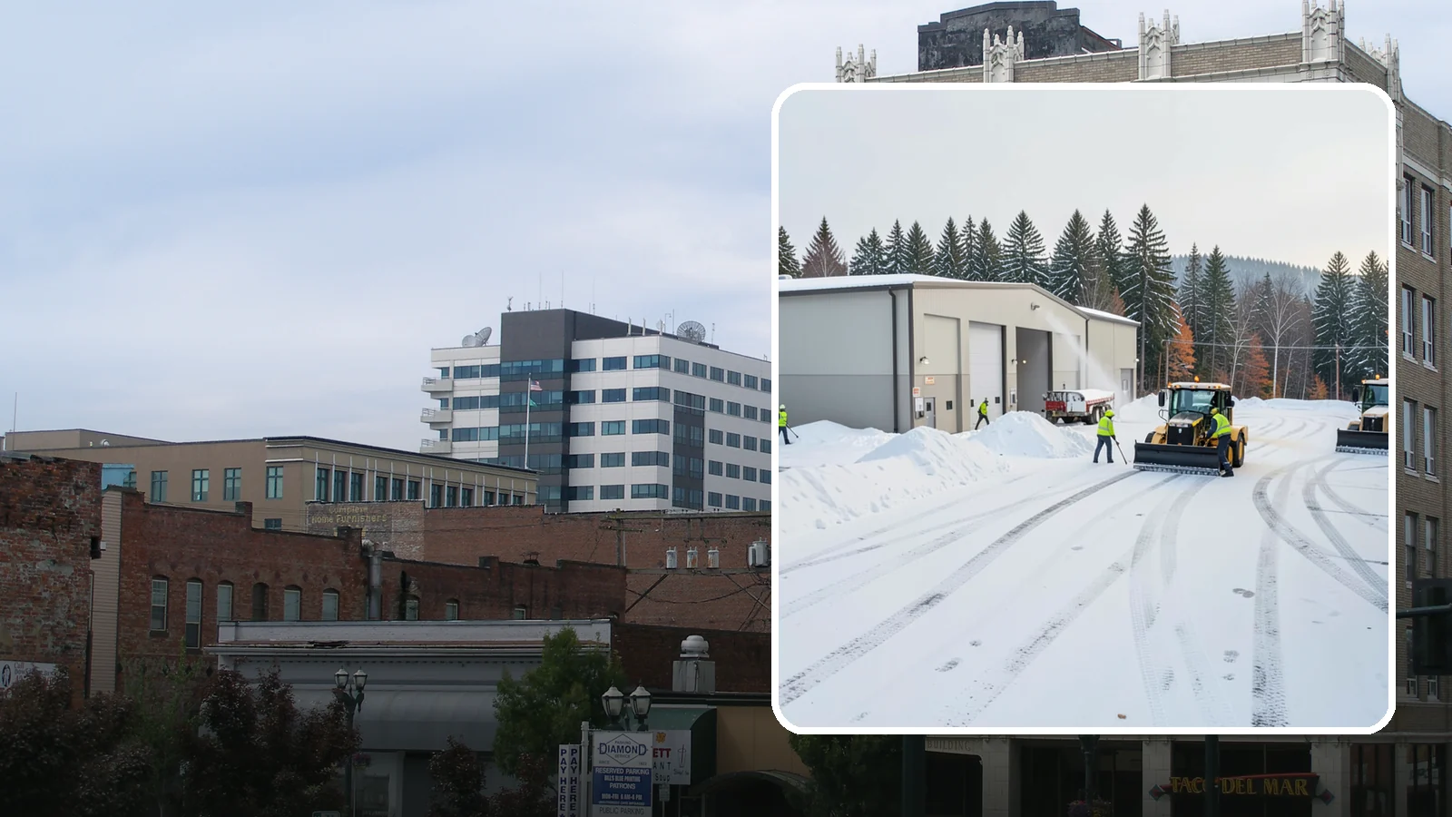 Warehouse Parking Lot Snow Removal in Everett, Snohomish County, WA - We clear warehouse lots, dock aprons, and truck lanes so Western Washington freight keeps flowing in winter.