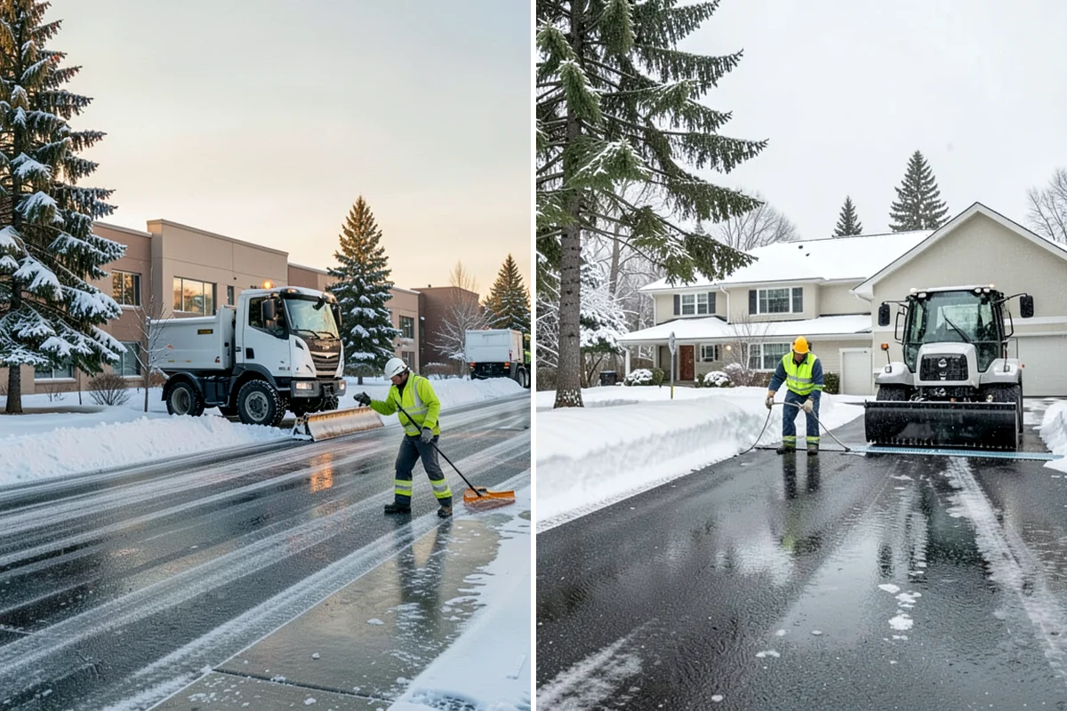 Warehouse Parking Lot Snow Removal in Everett, Snohomish County, WA - Map trailer staging, dock aprons, and driver parking with the site