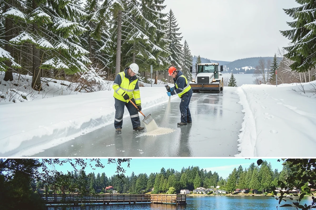 Warehouse Parking Lot Snow Removal in Federal Way, King County, WA - Warehouse lots across Western Washington face peak snow disruption from December through February, when cold nights threaten...