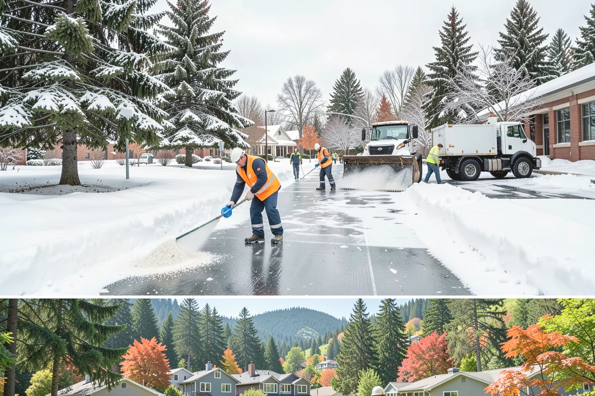 Warehouse Parking Lot Snow Removal in Fircrest, Pierce County, WA - Warehouse lots across Western Washington face peak snow disruption from December through February, when cold nights threaten...