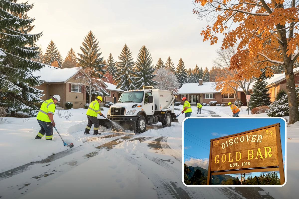 Warehouse Parking Lot Snow Removal in Gold Bar, Snohomish County, WA - Dock aprons and truck lanes stay open to protect freight throughput