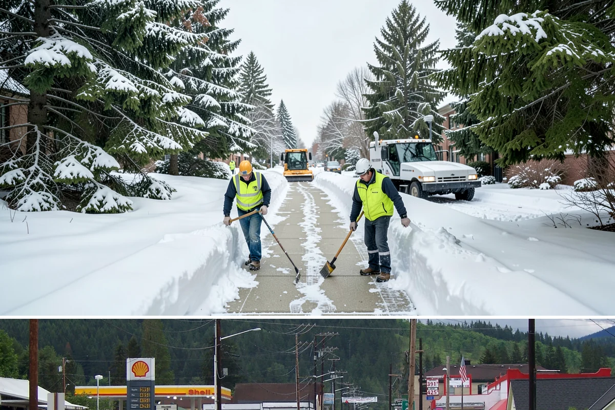 Warehouse Parking Lot Snow Removal in Granite Falls, Snohomish County, WA - Warehouse lots across Western Washington face peak snow disruption from December through February, when cold nights threaten...