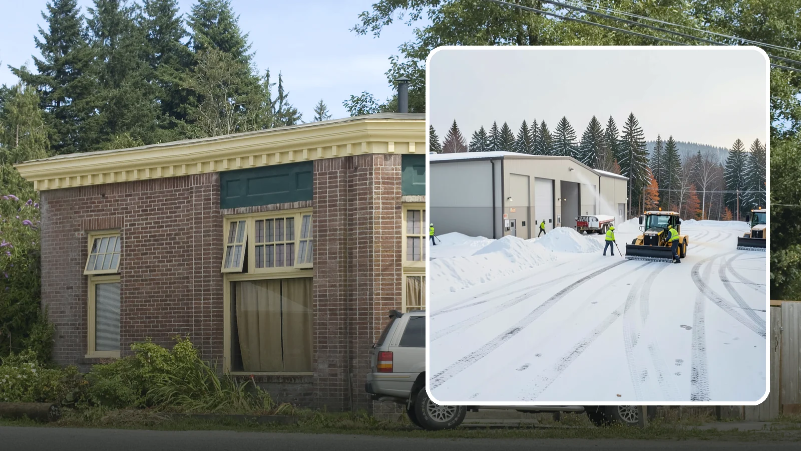 Warehouse Parking Lot Snow Removal in Hamilton, Skagit County, WA - We clear warehouse lots, dock aprons, and truck lanes so Western Washington freight keeps flowing in winter.