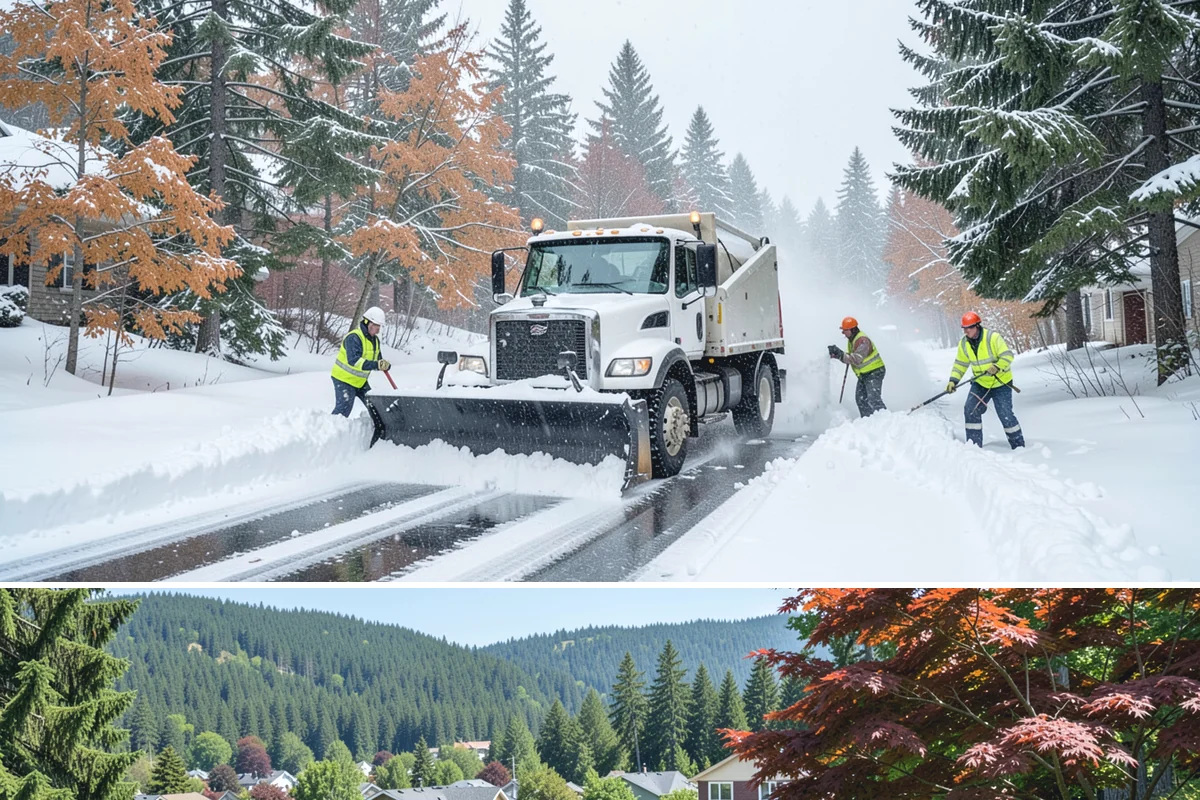 Warehouse Parking Lot Snow Removal in Index, Snohomish County, WA - Warehouse lots across Western Washington face peak snow disruption from December through February, when cold nights threaten...