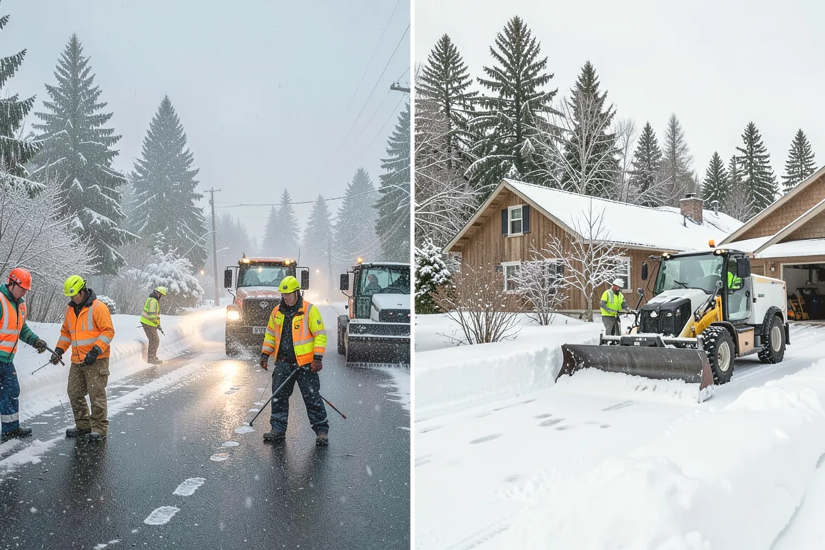 Warehouse Parking Lot Snow Removal in Issaquah, King County, WA - Map trailer staging, dock aprons, and driver parking with the site