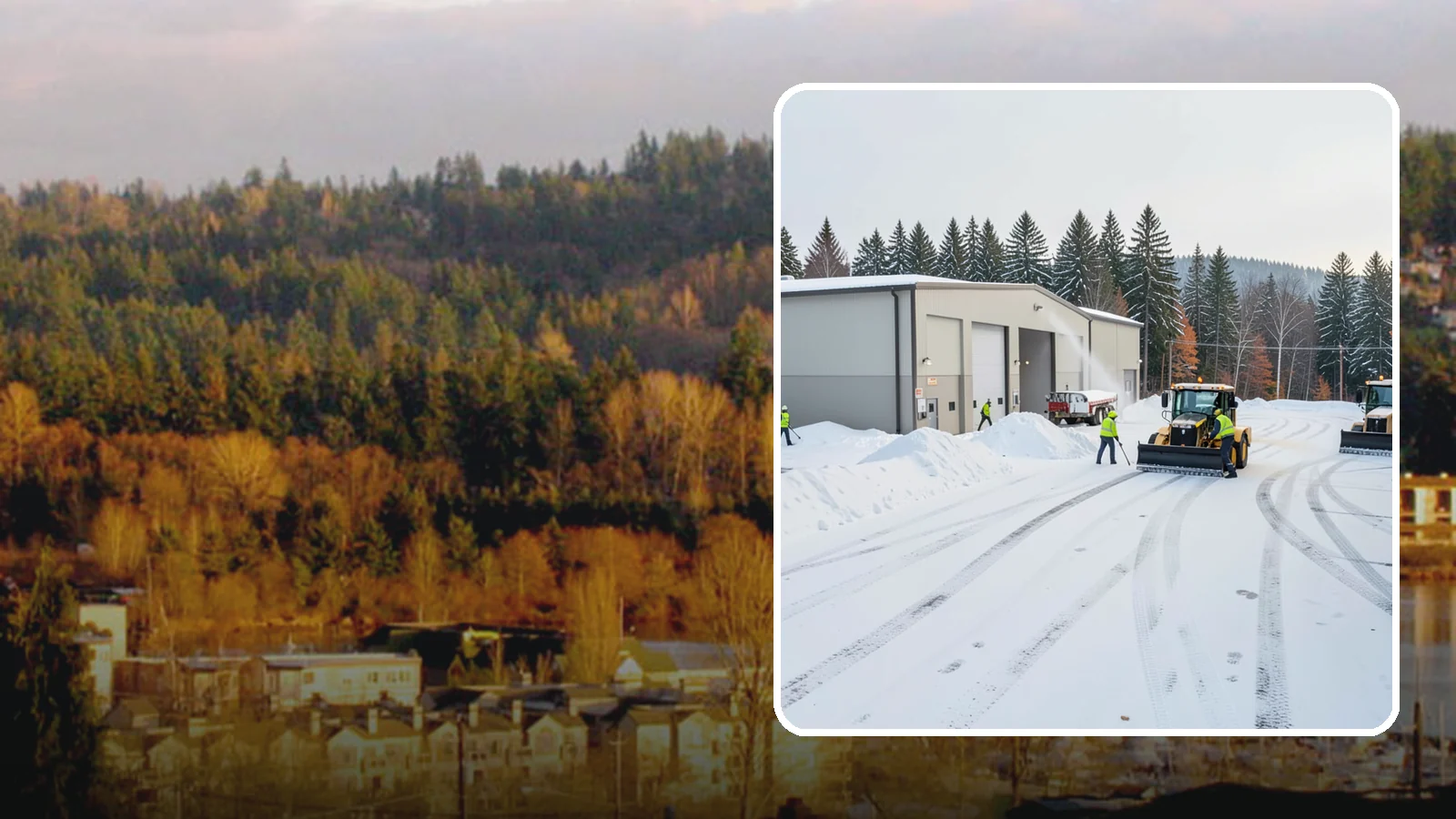 Warehouse Parking Lot Snow Removal in Kenmore, King County, WA - We clear warehouse lots, dock aprons, and truck lanes so Western Washington freight keeps flowing in winter.