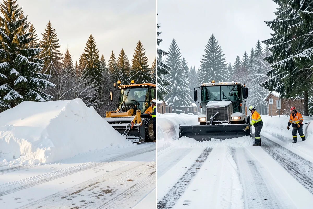Warehouse Parking Lot Snow Removal in Kenmore, King County, WA - Map trailer staging, dock aprons, and driver parking with the site