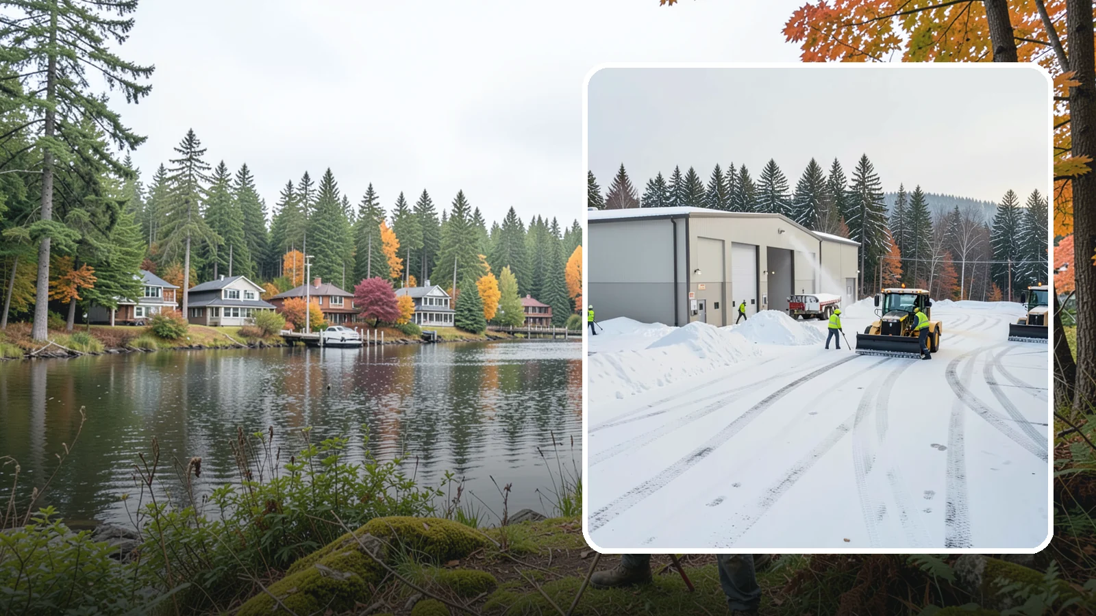 Warehouse Parking Lot Snow Removal in La Conner, Skagit County, WA - We clear warehouse lots, dock aprons, and truck lanes so Western Washington freight keeps flowing in winter.