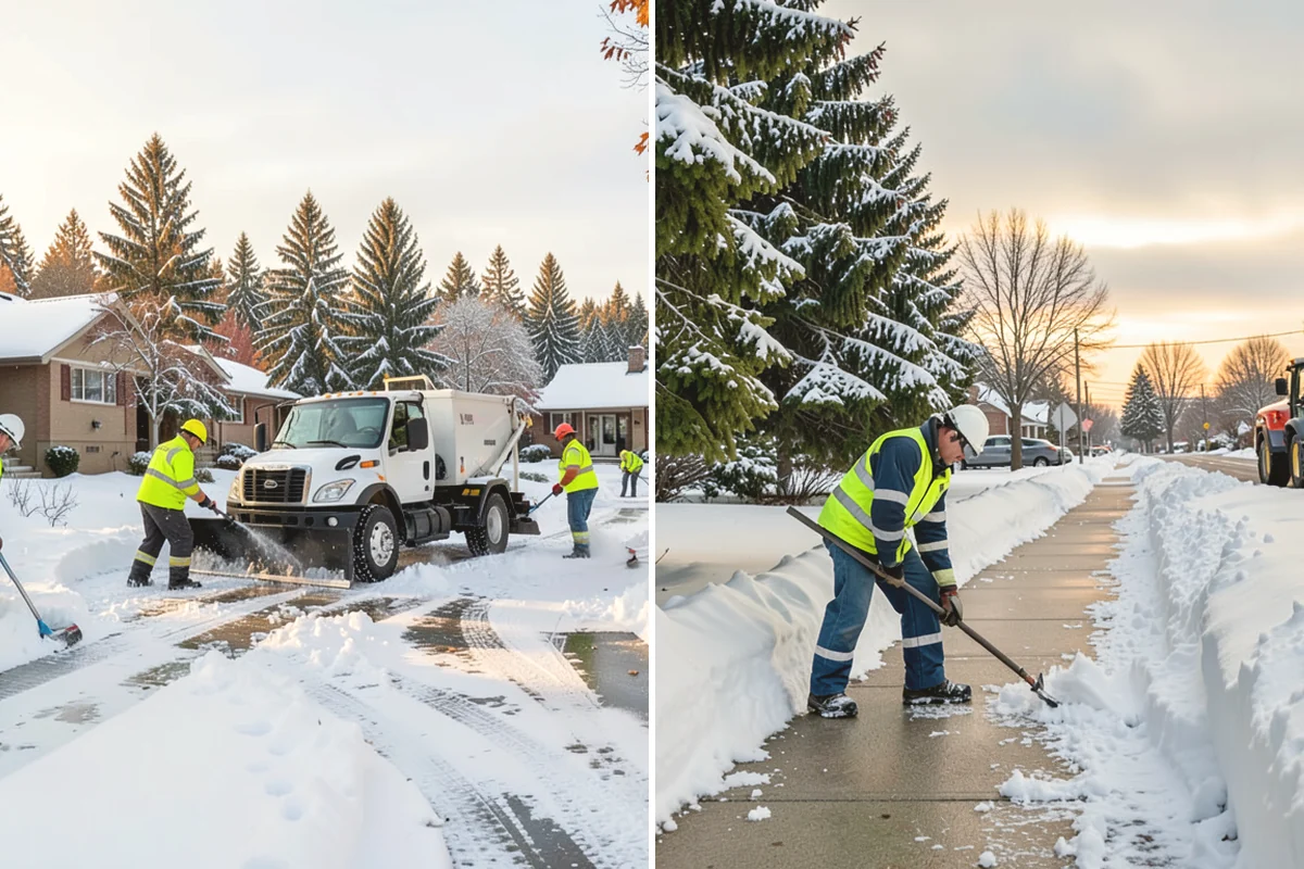 Warehouse Parking Lot Snow Removal in La Conner, Skagit County, WA - Map trailer staging, dock aprons, and driver parking with the site
