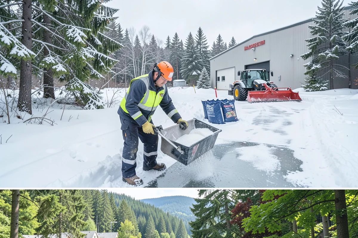 Warehouse Parking Lot Snow Removal in Lake Forest Park, King County, WA - Warehouse lots across Western Washington face peak snow disruption from December through February, when cold nights threaten...