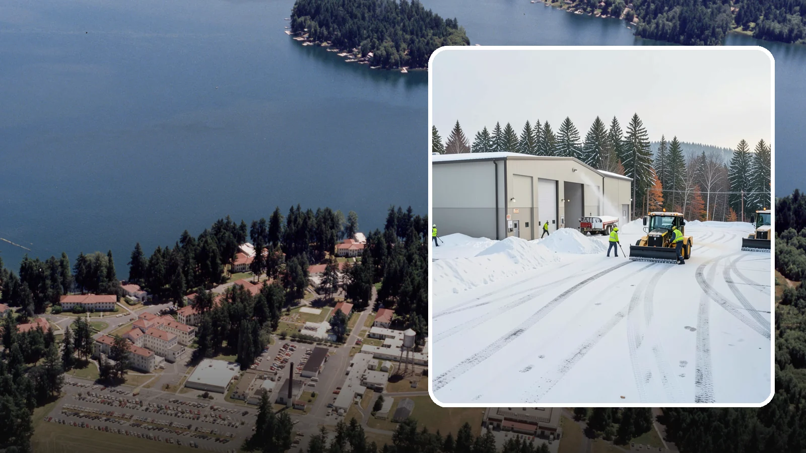 Warehouse Parking Lot Snow Removal in Lakewood, Pierce County, WA - We clear warehouse lots, dock aprons, and truck lanes so Western Washington freight keeps flowing in winter.
