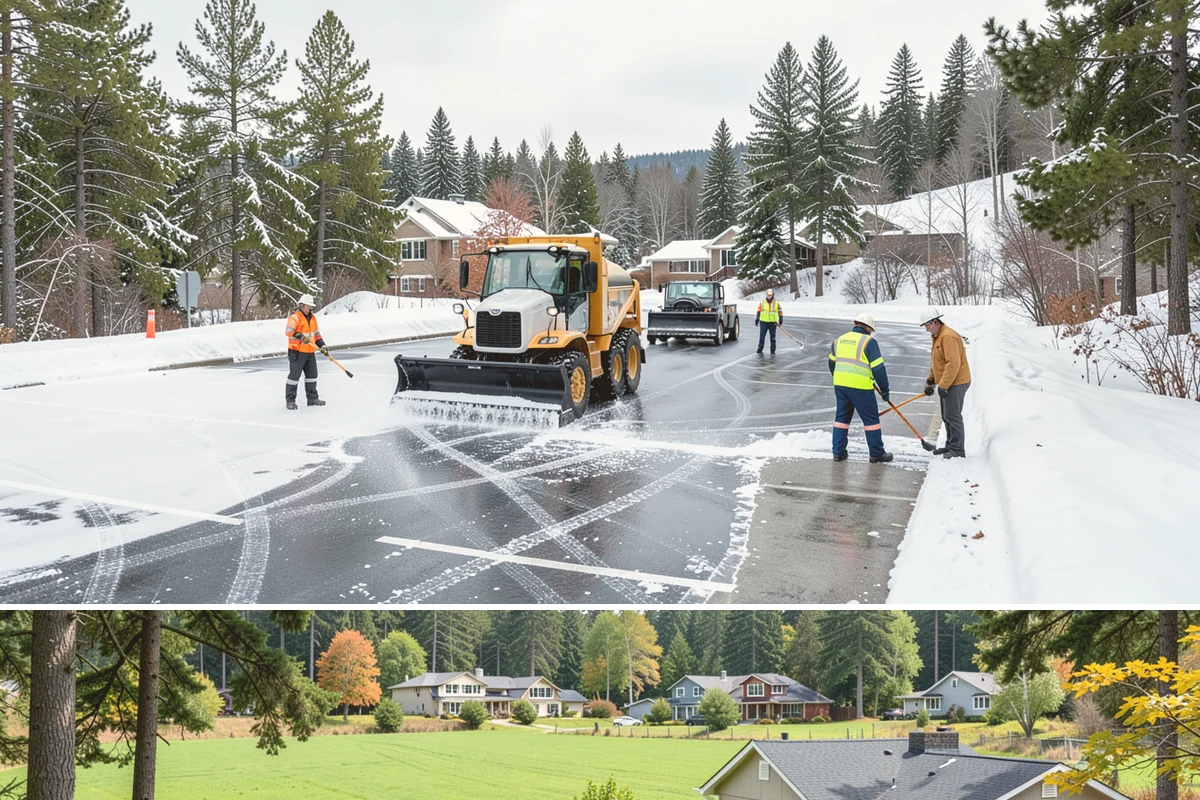 Warehouse Parking Lot Snow Removal in Lyman, Skagit County, WA - Warehouse lots across Western Washington face peak snow disruption from December through February, when cold nights threaten...