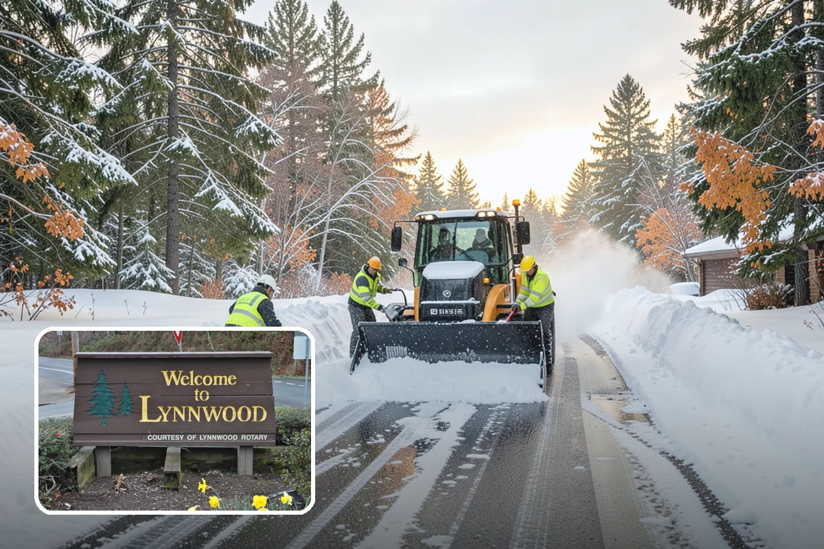 Warehouse Parking Lot Snow Removal in Lynnwood, Snohomish County, WA - Dock aprons and truck lanes stay open to protect freight throughput