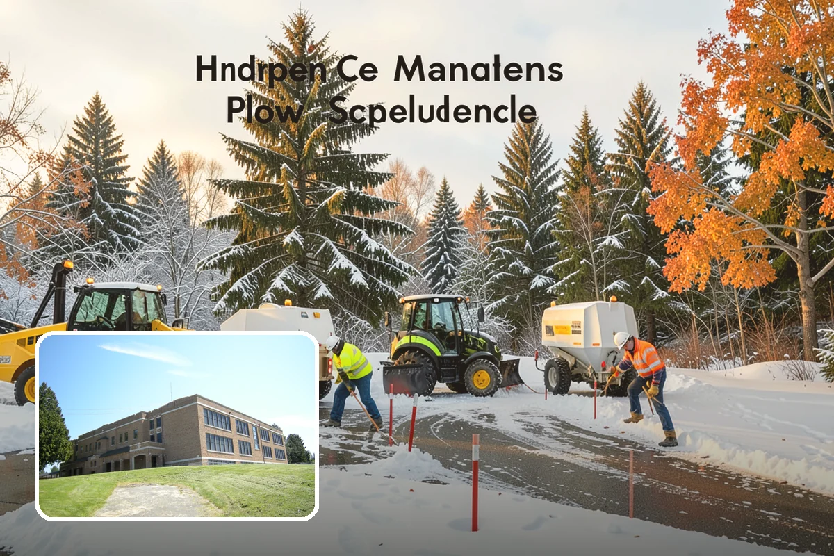 Warehouse Parking Lot Snow Removal in Maple Valley, King County, WA - Dock aprons and truck lanes stay open to protect freight throughput