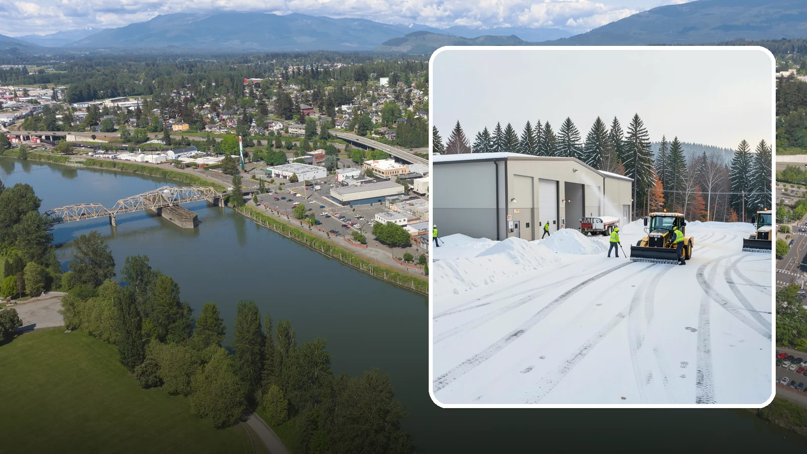 Warehouse Parking Lot Snow Removal in Mount Vernon, Skagit County, WA - We clear warehouse lots, dock aprons, and truck lanes so Western Washington freight keeps flowing in winter.