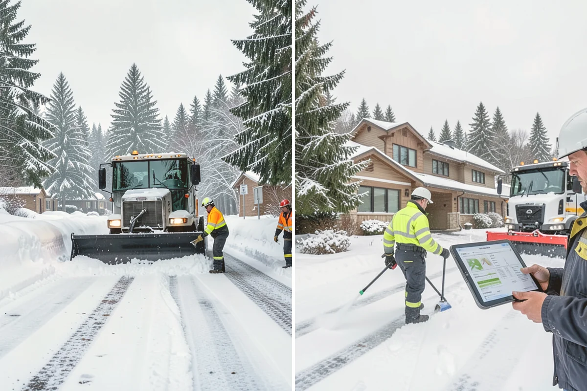 Warehouse Parking Lot Snow Removal in Mount Vernon, Skagit County, WA - Map trailer staging, dock aprons, and driver parking with the site