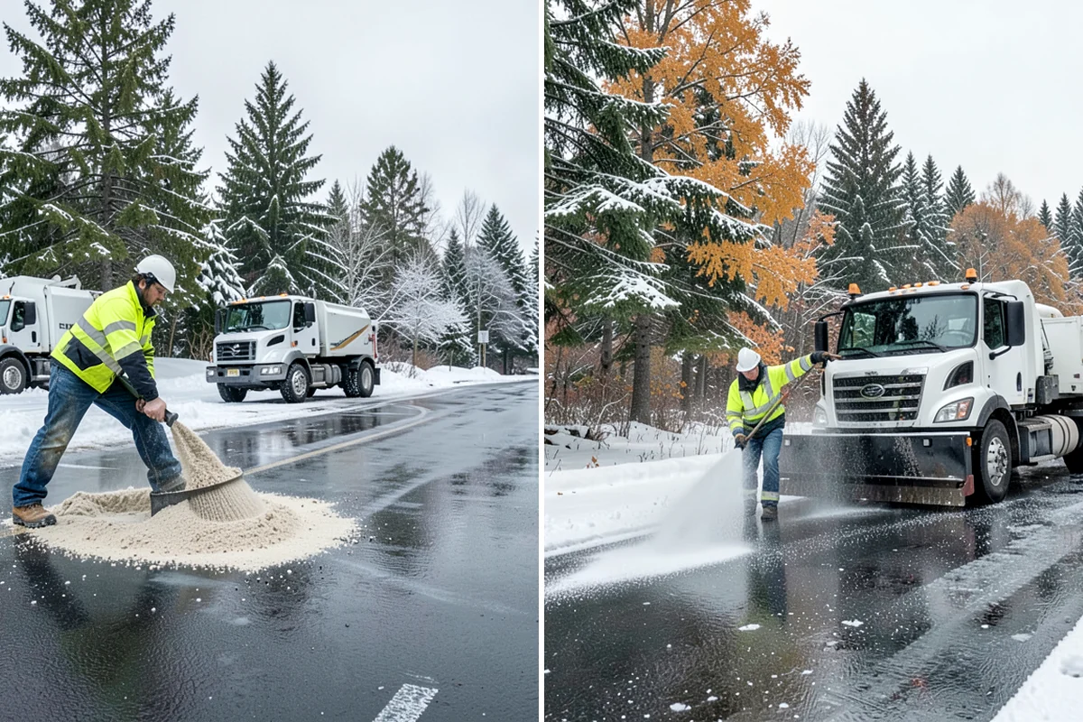 Warehouse Parking Lot Snow Removal in Normandy Park, King County, WA - Map trailer staging, dock aprons, and driver parking with the site