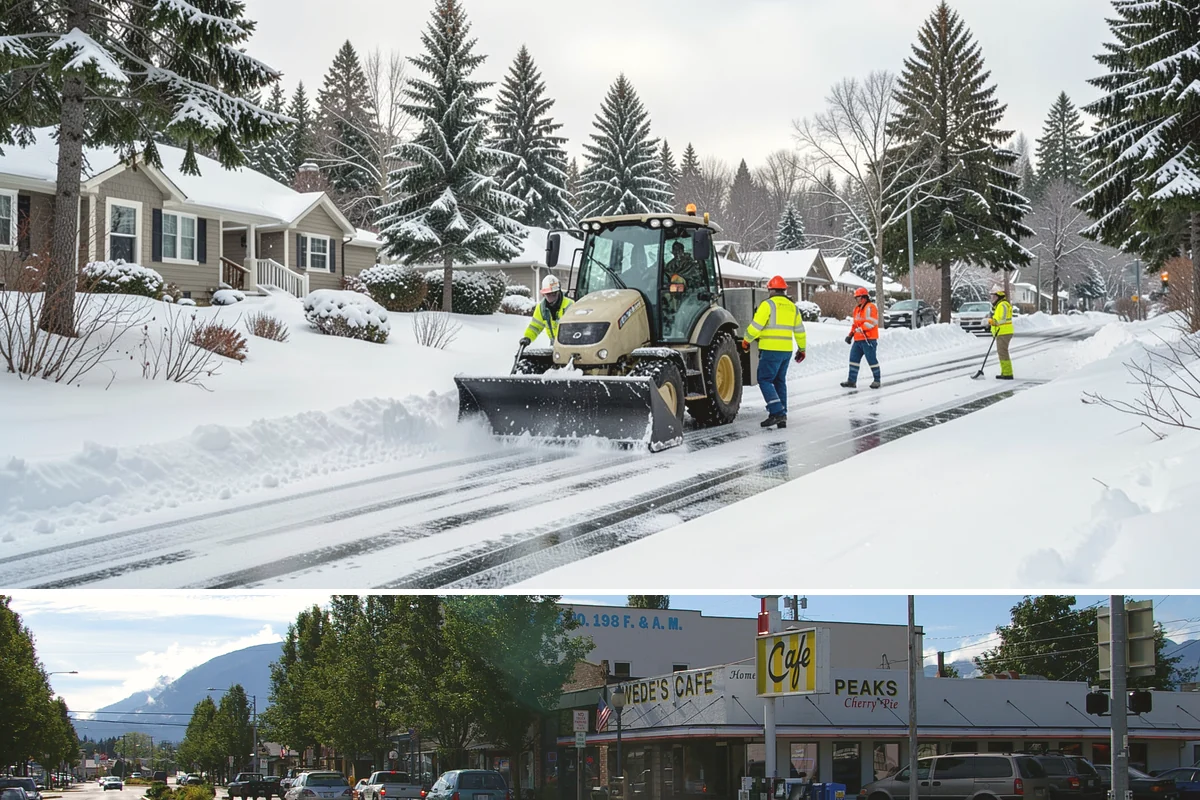 Warehouse Parking Lot Snow Removal in North Bend, King County, WA - Warehouse lots across Western Washington face peak snow disruption from December through February, when cold nights threaten...