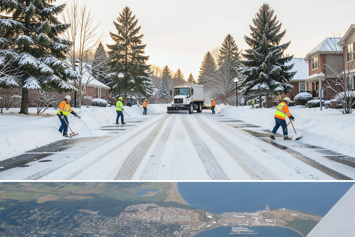 Warehouse Parking Lot Snow Removal in Oak Harbor, Island County, WA - Warehouse lots across Western Washington face peak snow disruption from December through February, when cold nights threaten...