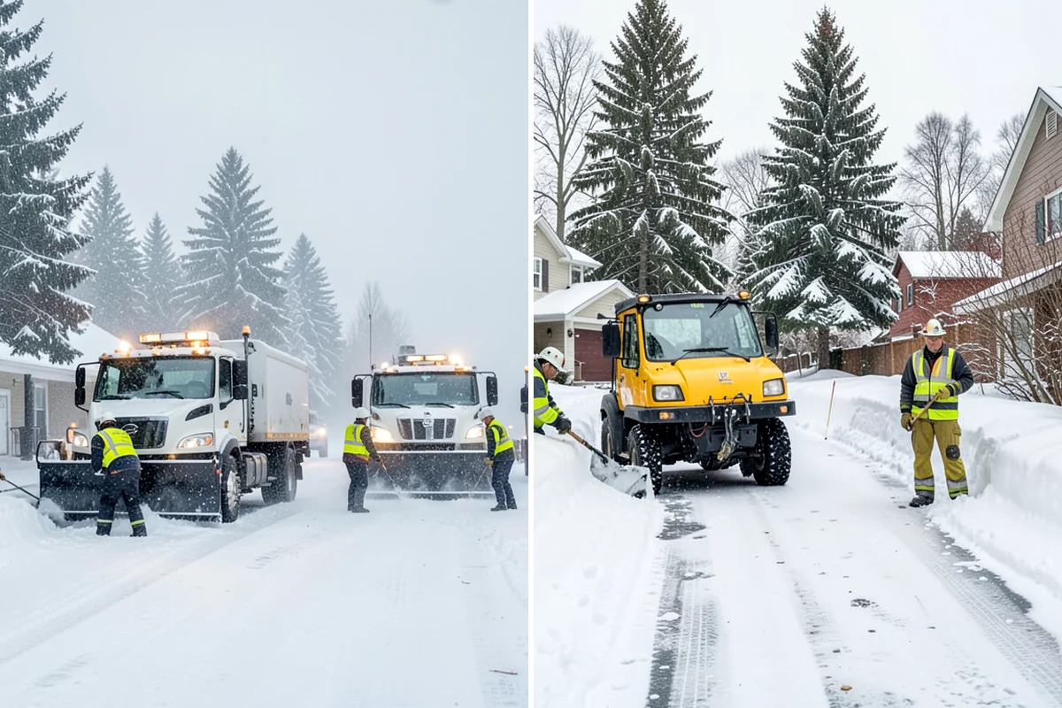 Warehouse Parking Lot Snow Removal in Pacific, King County, WA - Map trailer staging, dock aprons, and driver parking with the site
