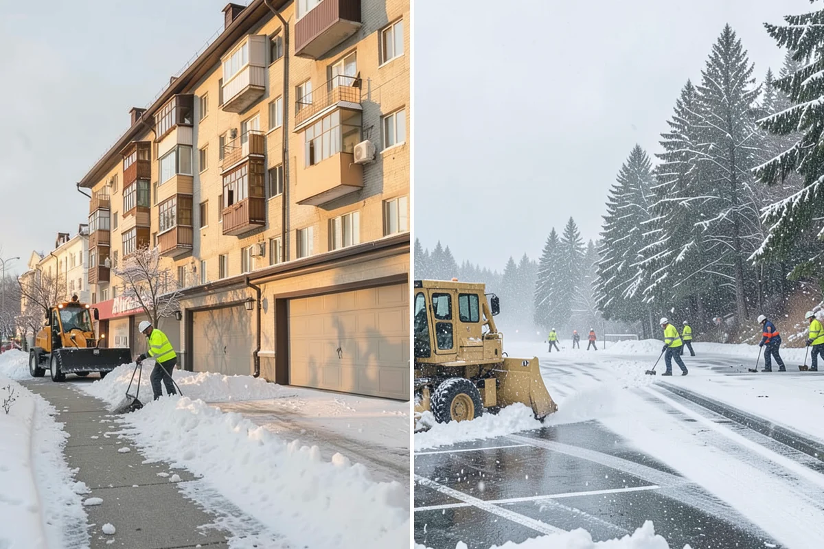 Warehouse Parking Lot Snow Removal in Renton, King County, WA - Map trailer staging, dock aprons, and driver parking with the site