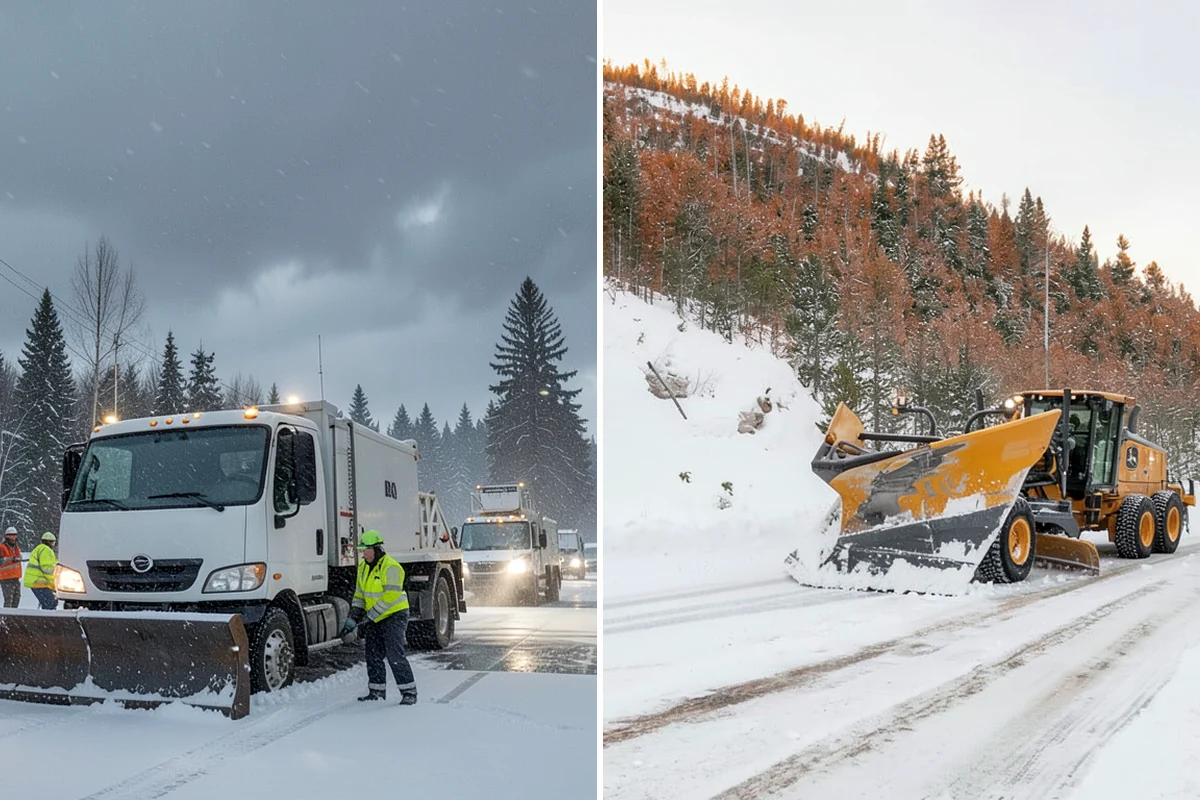 Warehouse Parking Lot Snow Removal in SeaTac, King County, WA - Map trailer staging, dock aprons, and driver parking with the site