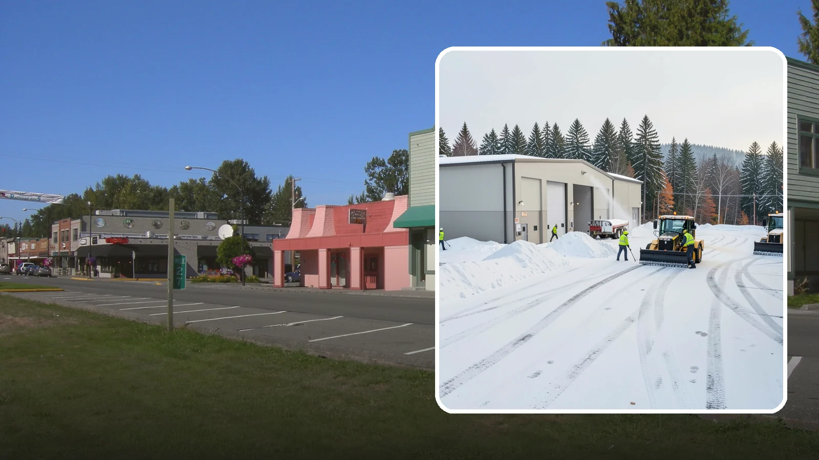 Warehouse Parking Lot Snow Removal in Snoqualmie, King County, WA - We clear warehouse lots, dock aprons, and truck lanes so Western Washington freight keeps flowing in winter.