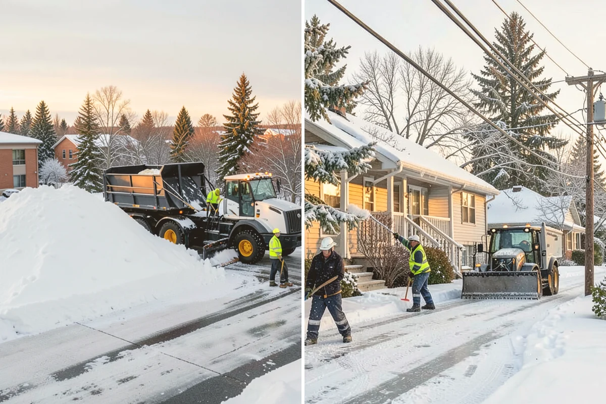 Warehouse Parking Lot Snow Removal in Stanwood, Snohomish County, WA - Map trailer staging, dock aprons, and driver parking with the site