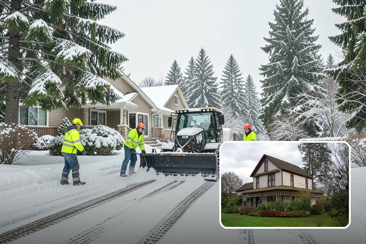 Warehouse Parking Lot Snow Removal in Sumner, Pierce County, WA - Dock aprons and truck lanes stay open to protect freight throughput