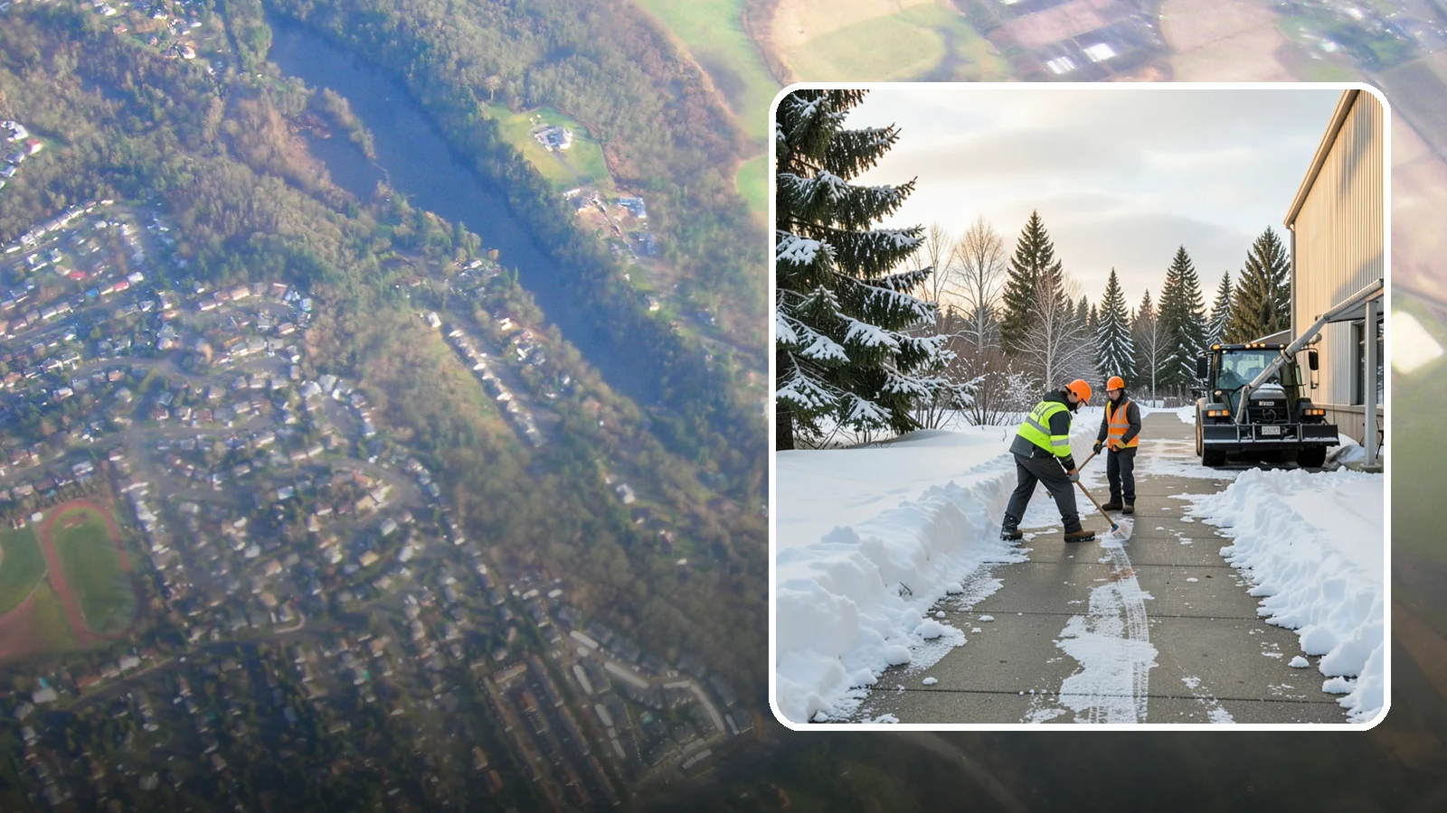 Warehouse Sidewalk Clearing in Algona, King County, WA - Employee-walkway clearing for Western Washington warehouses, keeping pedestrian routes to entrances and dock offices separate...