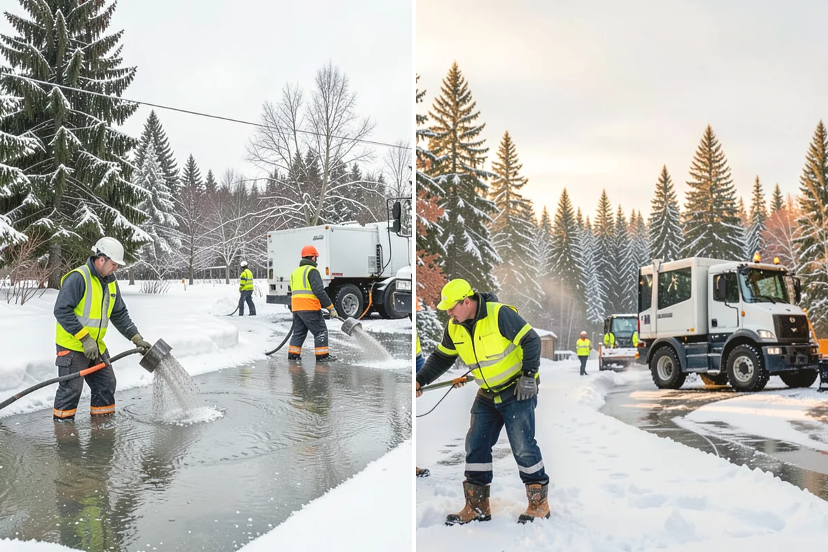 Warehouse Sidewalk Clearing in Black Diamond, King County, WA - Clear personnel entrances and dock-office approaches first