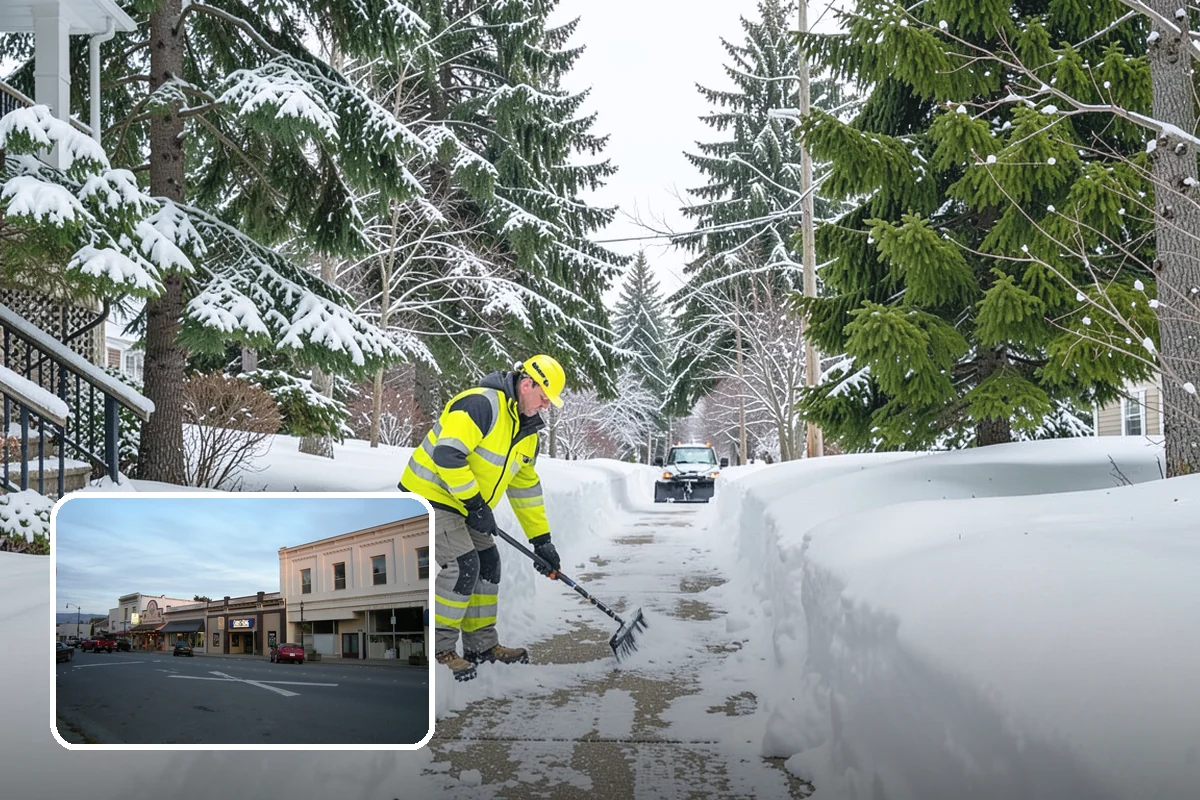 Warehouse Sidewalk Clearing in Burlington, Skagit County, WA - Keeps striped pedestrian lanes clear so workers avoid vehicle paths