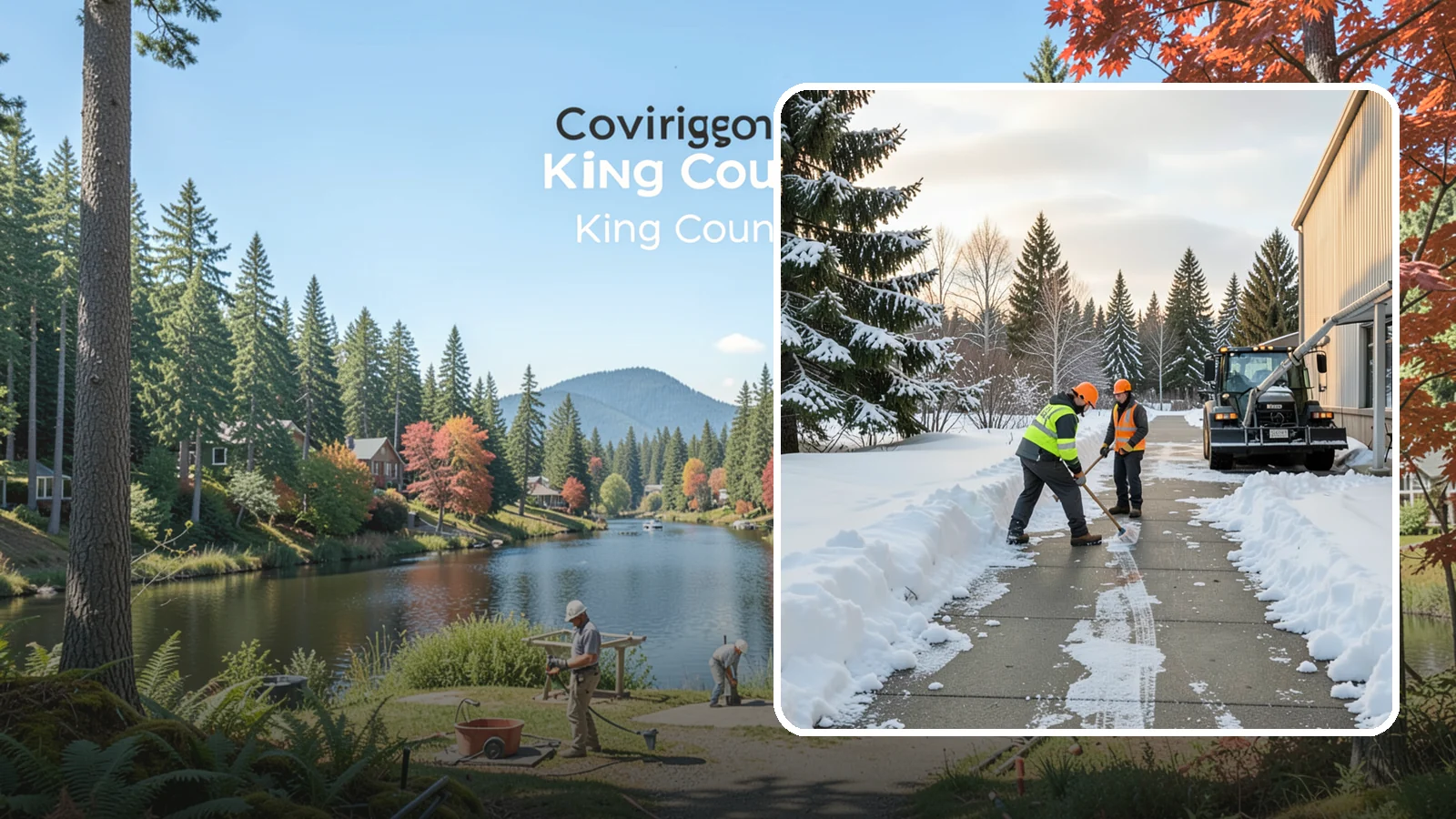 Warehouse Sidewalk Clearing in Covington, King County, WA - Employee-walkway clearing for Western Washington warehouses, keeping pedestrian routes to entrances and dock offices separate...