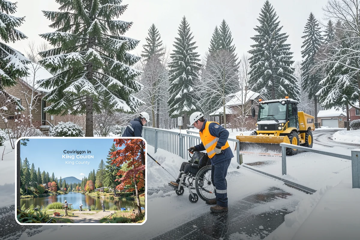 Warehouse Sidewalk Clearing in Covington, King County, WA - Keeps striped pedestrian lanes clear so workers avoid vehicle paths