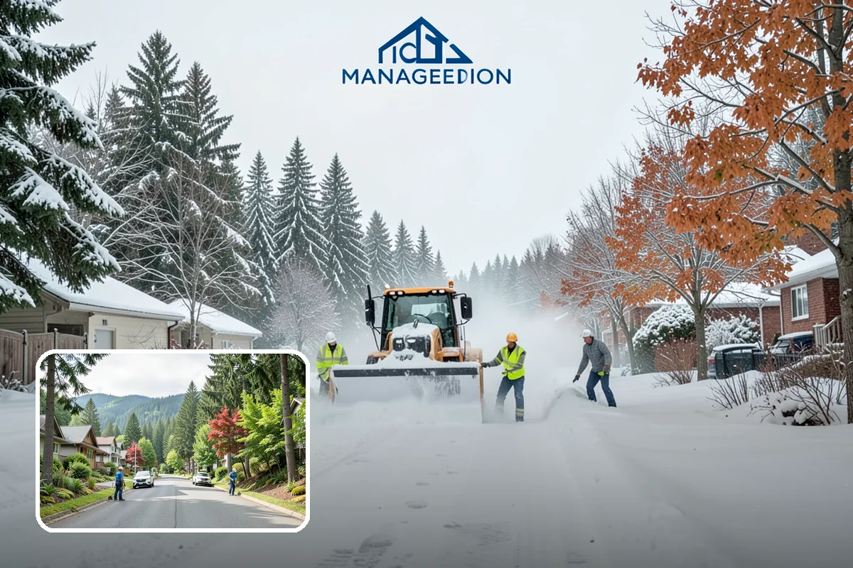 Warehouse Sidewalk Clearing in Darrington, Snohomish County, WA - Keeps striped pedestrian lanes clear so workers avoid vehicle paths