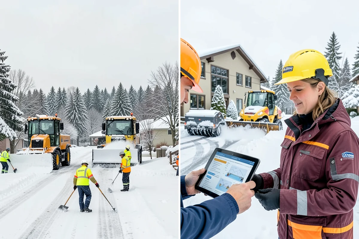 Warehouse Sidewalk Clearing in DuPont, Pierce County, WA - Clear personnel entrances and dock-office approaches first