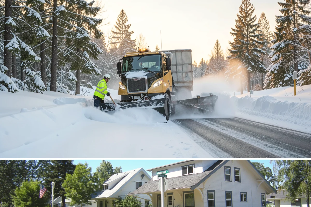 Warehouse Sidewalk Clearing in DuPont, Pierce County, WA - Warehouse sidewalk needs peak from late November through February, when boot-packed snow on shaded dock walks refreezes overnight.