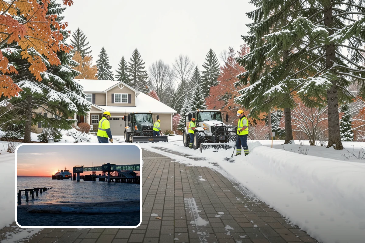 Warehouse Sidewalk Clearing in Edmonds, Snohomish County, WA - Keeps striped pedestrian lanes clear so workers avoid vehicle paths