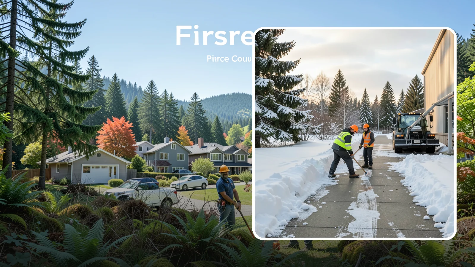 Warehouse Sidewalk Clearing in Fircrest, Pierce County, WA - Employee-walkway clearing for Western Washington warehouses, keeping pedestrian routes to entrances and dock offices separate...
