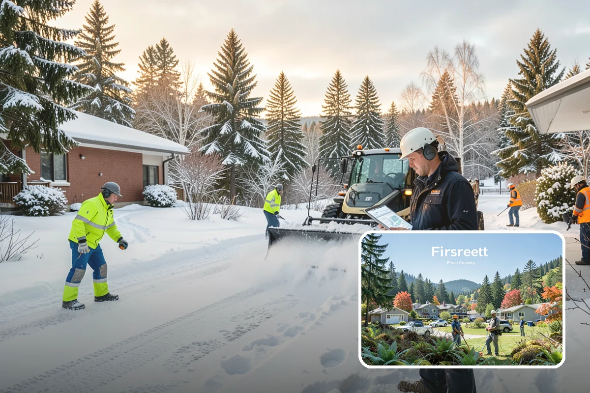 Warehouse Sidewalk Clearing in Fircrest, Pierce County, WA - Keeps striped pedestrian lanes clear so workers avoid vehicle paths